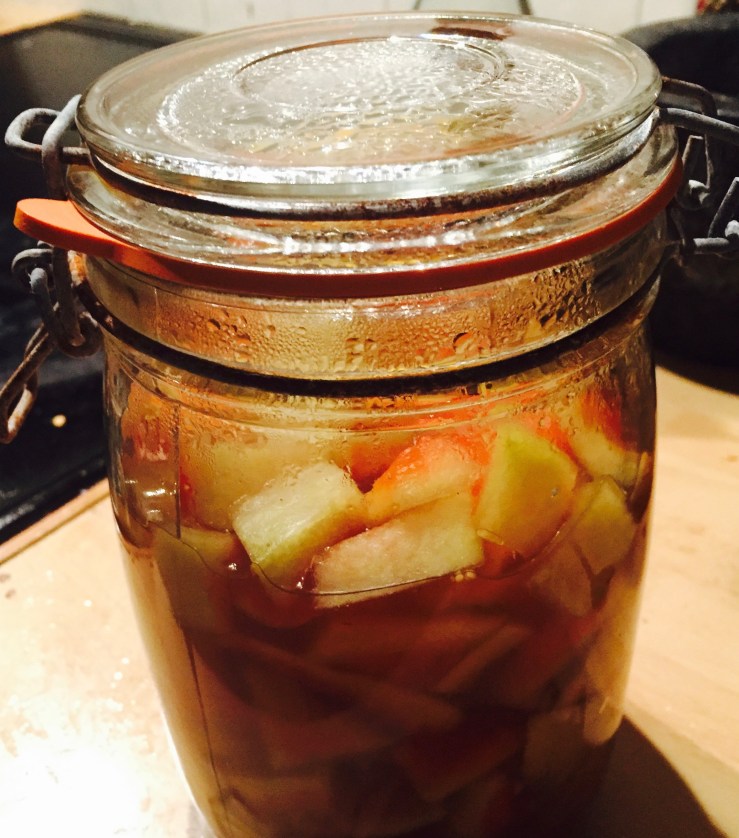 Watermelon rind pickles